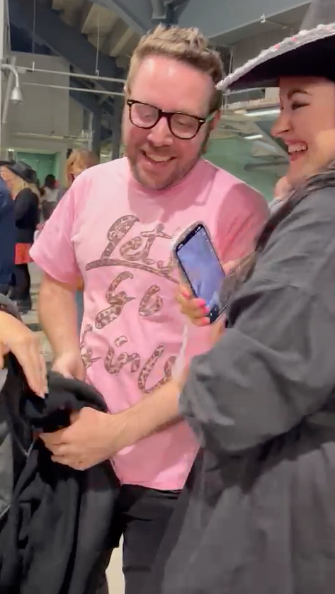 I bought this t-shirt specially for the gig – that’s fun, right?!