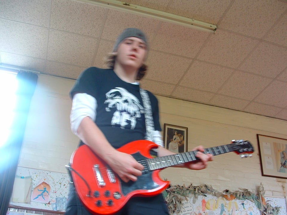 This child did not want to keep hanging out in village halls