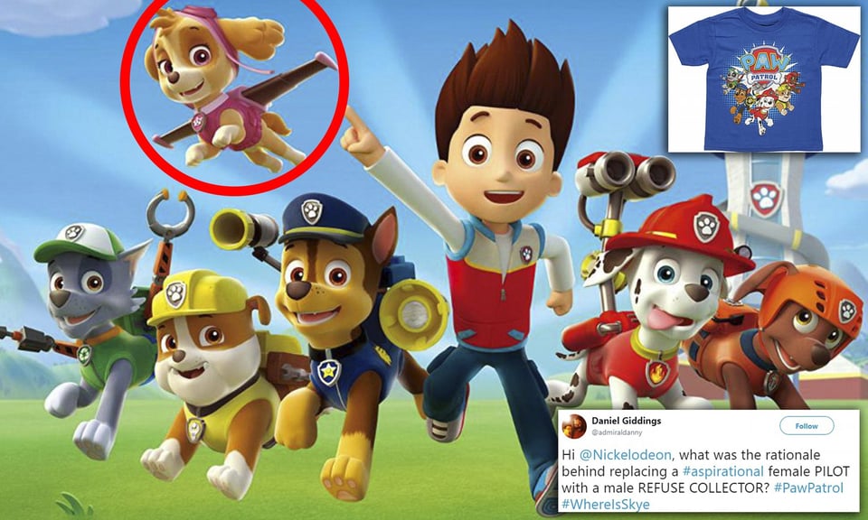 It turns out Paw Patrol has had a whole bunch of gender controversies