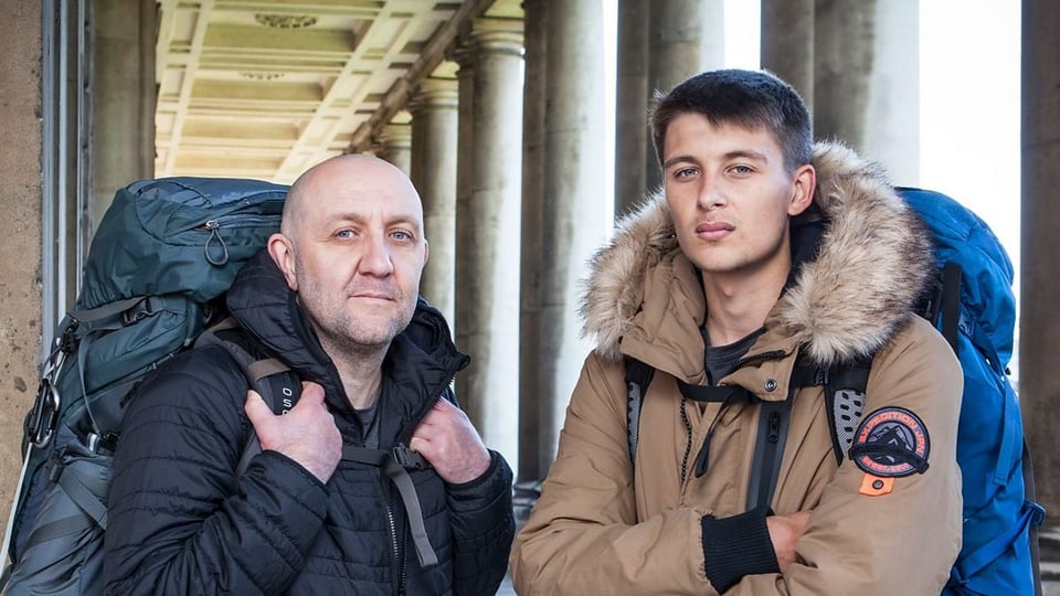 Darron and Alex, looking incredibly comfortable in each others’ company at the start of the trip.