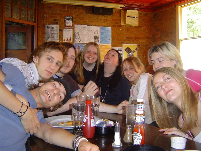 The group of us at the Old Angel, young and innocent (2004)