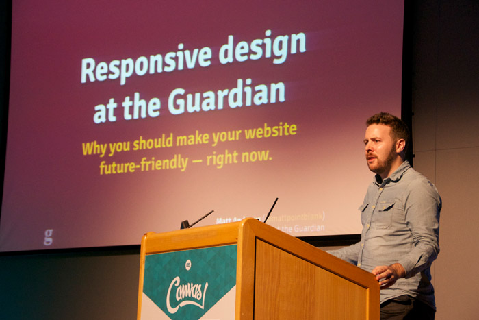 Me speaking at CanvasConf in Birmingham, 2013 – a speaking engagement which directly led to me realising “oh, Birmingham’s quite good actually“ and deciding to move there two years later.