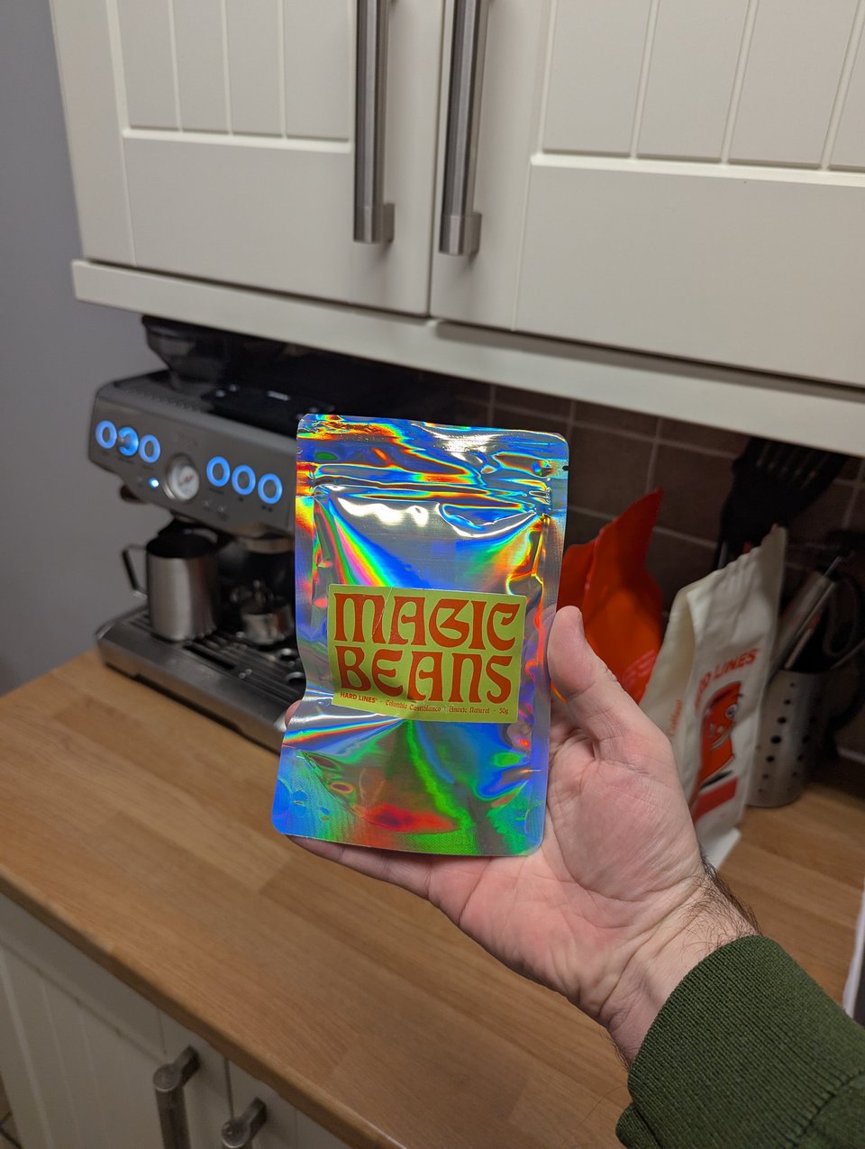 Not the beans I stole from work, to be clear